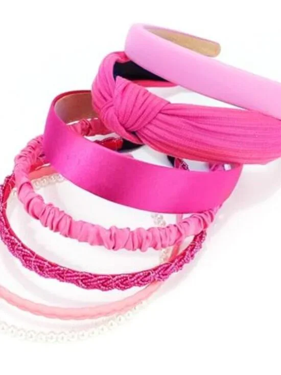 Womens Headbands Set 7 Pack Wide Stretch Hair Bands Non Slip Hair Accessories - Picture 2 of 6